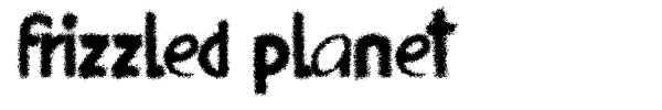 Frizzled Planet font preview